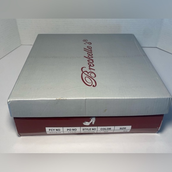 Breckelles peep toe chunky platform sandals heels aqua blue 6.5 - Picture 8 of 9